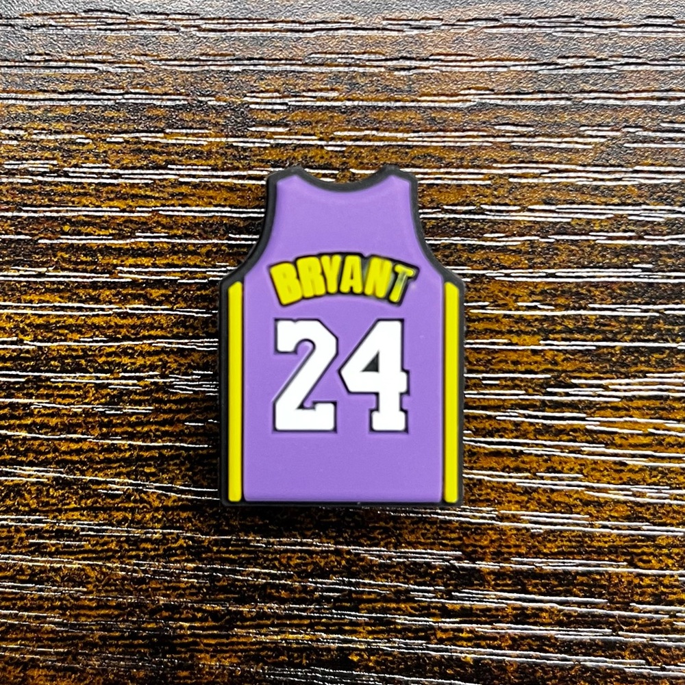 Kobe Bryant #24 Purple Jersey Croc Charm